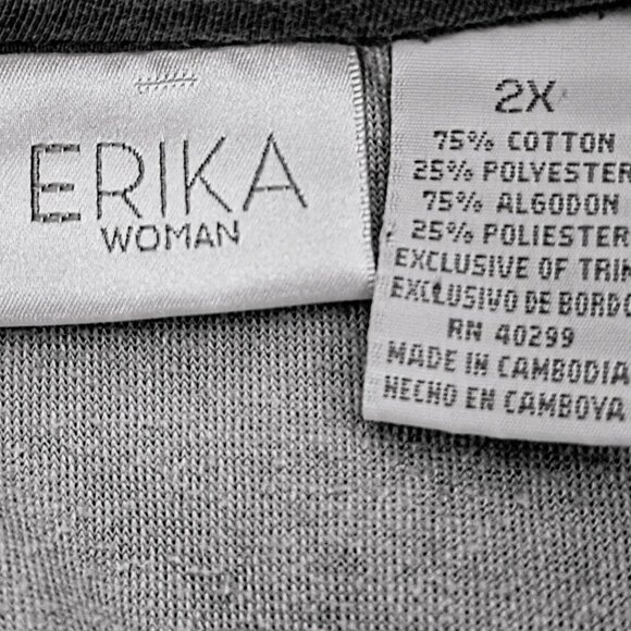 Vintage Erika Woman 2 Piece Olive Green Velour Animal Print Lounge Set Size 2X - Picture 4 of 5